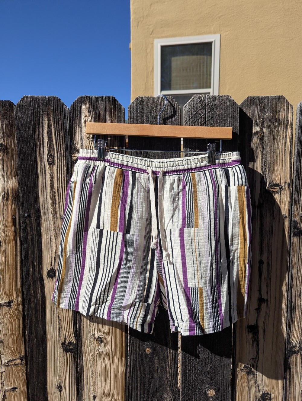 Forever 21 lined Drawstring cotton Shorts - White, Purple, Mustard, Black